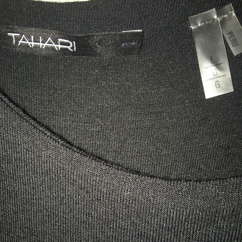 Like New Tahari L Black Modal Maxi with High Slit